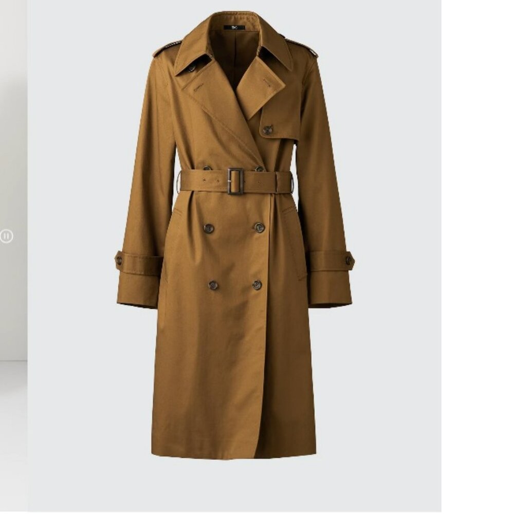 NWT Uniqlo : C Clare Waight Keller Trench Coat size S, brown